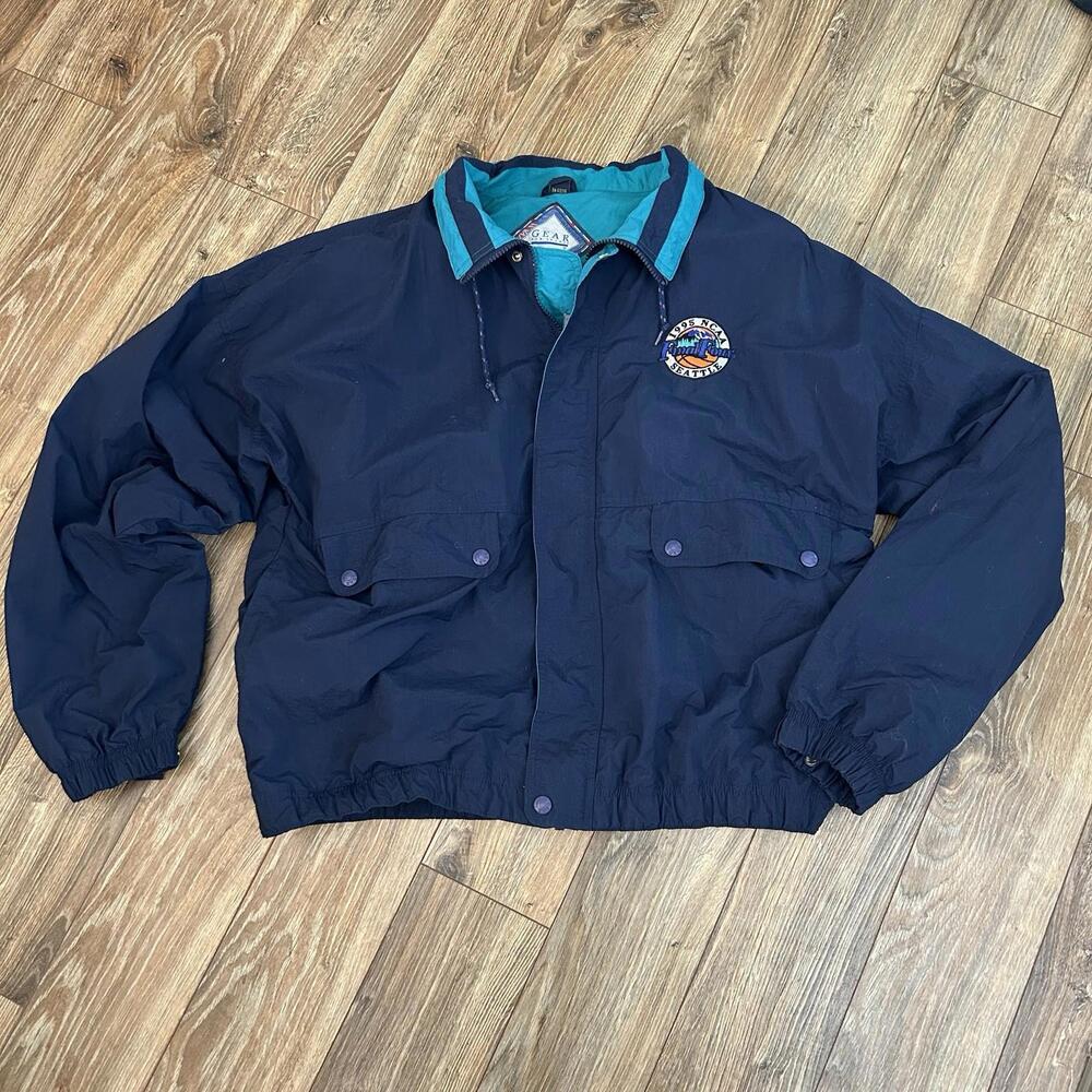 Gear for Sports 1995 NCAA Seattle Final Four Navy Long Sleeve Jacket Sz L